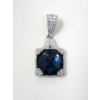 Image 3 : Sterling Silver Amber Gemstone Bracelet & Sterling Silver Judith Ripka Enhancer Pendant