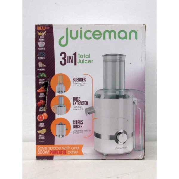 Juiceman 3-in1 Total Juicer in Box