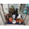 Image 1 : Shelf Lot of Brass, China and Wood Collectibles