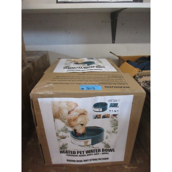 3 New 9 1/2" Heated Water Bowl for Pets in Box