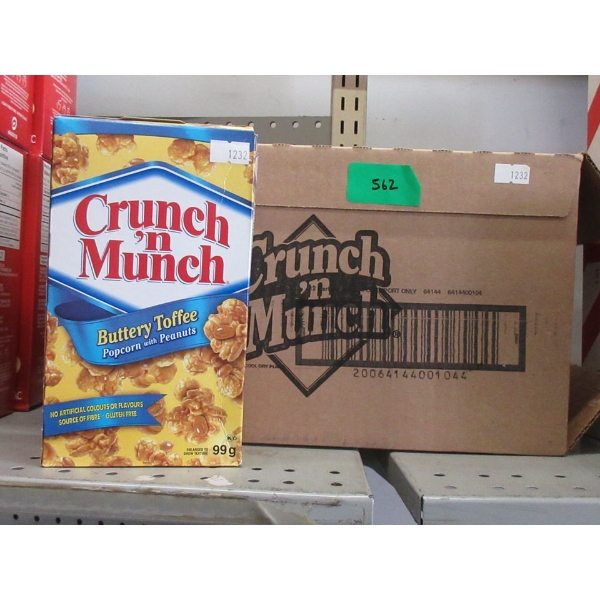 Box of Crunch 'n Munch Popcorn with Peanuts