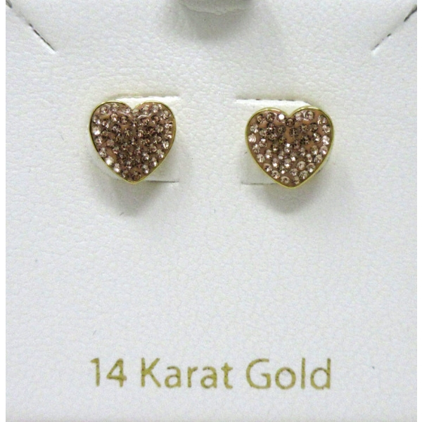 BNIB 14KT Yellow Gold Stud Earrings