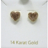 Image 1 : BNIB 14KT Yellow Gold Stud Earrings