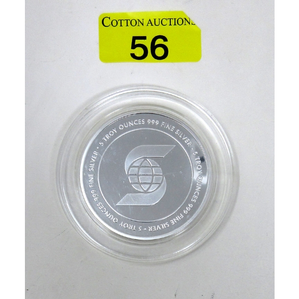5 Oz .999 Silver Scotiabank Round 