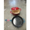 Image 1 : Enameled Cast Iron Frying Pan & Dutch Oven