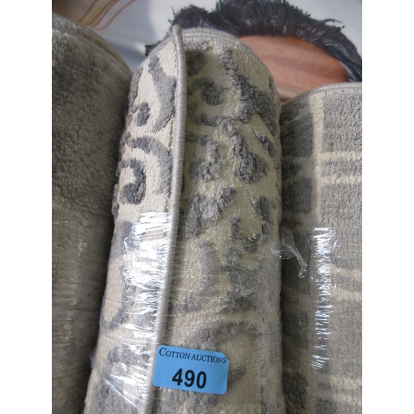 6' x 8' Grey Patterned Low Pile Area Carpet