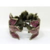 Image 3 : Heidi Daus Wide Cuff Bracelet & Umbrella Brooch - Preowned