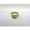 Image 1 : 18KT Yellow Gold Ladies Estate Diamond Solitaire Ring
