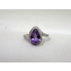 Image 3 : Amethyst & Diamond Ring and Amethyst  & Diamond Pendant Necklace