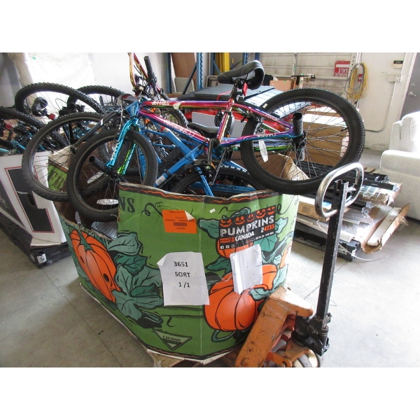 Skid of Assorted Bicycles and More