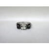 Image 1 : Green Amethyst, Mystic Topaz & Diamond Ring
