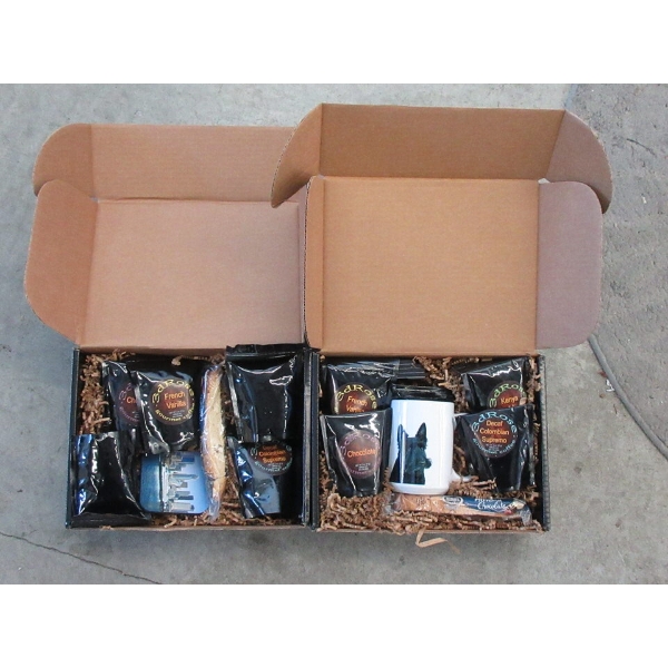 2 Coffee, Hot Chocolate & Biscotti Gift Sets