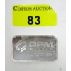 Image 1 : 1 Oz .999+ Silver OPM Bar 