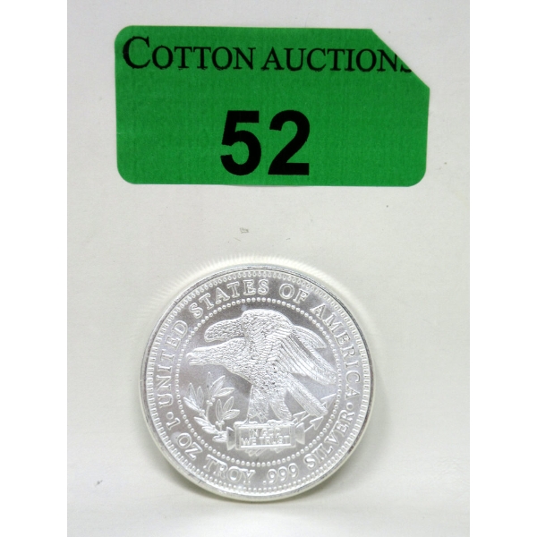 1 Oz .999 Silver Eagle USA Silver Trade Unit Round 
