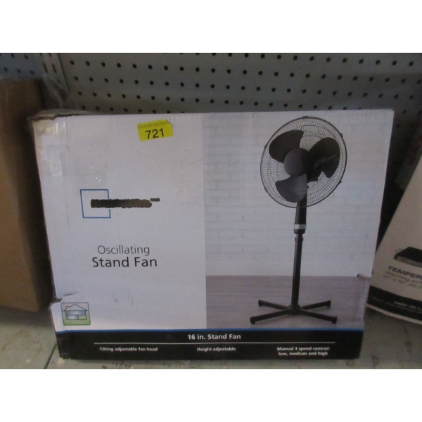 16" Oscillating Stand Fan 