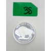 Image 1 : 1 Oz .999 Silver Indigenous/Buffalo Round 