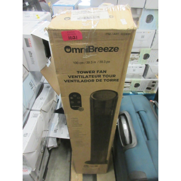 OmniBreeze Tower Fan in Box