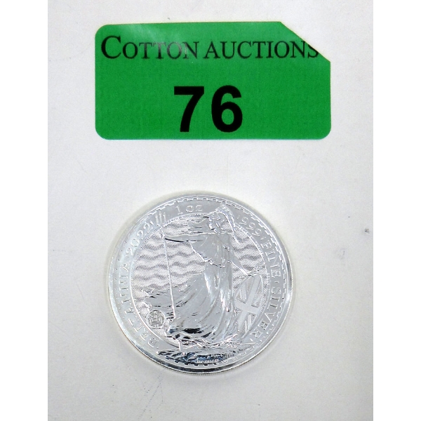 1 Oz .999 Silver 2022 Britannia Coin 