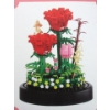 Image 2 : 5 New Red Rose Craft Kits with 5" Tall Domes