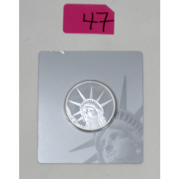 1.5 Oz .999 Silver 2017 Statue of Liberty Certified Coin 
