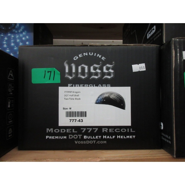 New Voss Kingpin DOT Half Shell Helmet - M