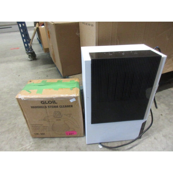 Compact Humidifier & Hand Held Steam Cleaner