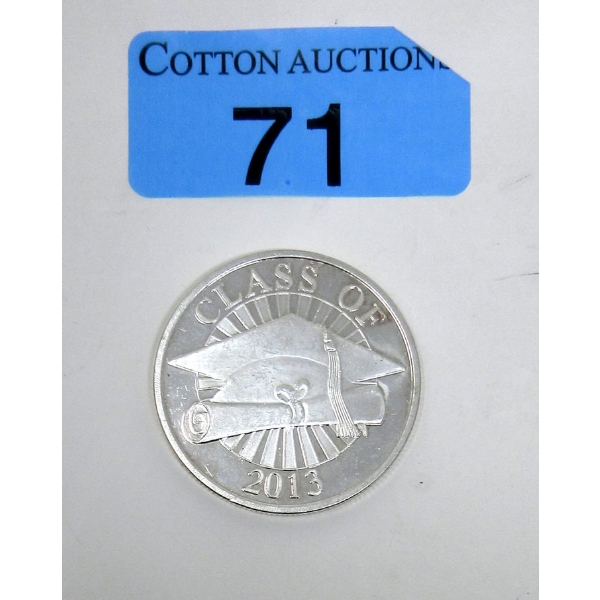 1 Oz .999 Silver 2013 Graduation Round 