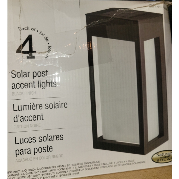 Solar Post Accent Lights - Customer Return 