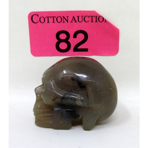 267.5 Carat Hand Carved Agate Skull