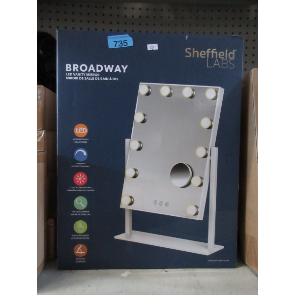 Broadway Tilting LED Vanity Mirror