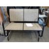 Image 1 : New Brown Patio Glider Loveseat - Steel Frame