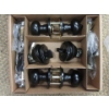 Image 1 : Set of 2 New Black Entry Knobs with Dead Bolts
