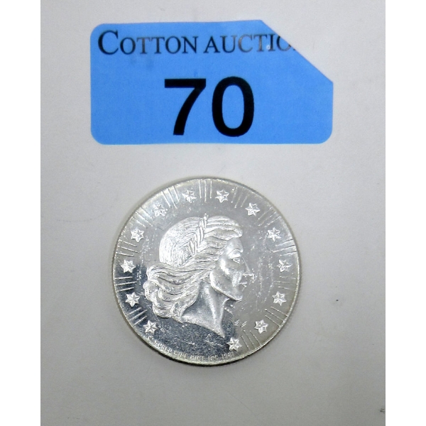Vintage 1 Oz .999 Silver 1981 World Wide Mint Round 