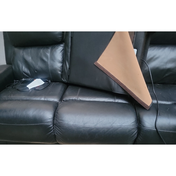 Black Reclining Sofa