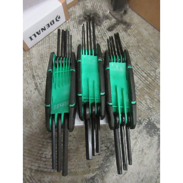 3 New Sets of  Denali Hex Key Sets - SAE 