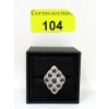 Image 3 : 1.08 CTW Sapphire & Diamond Cluster Ring 