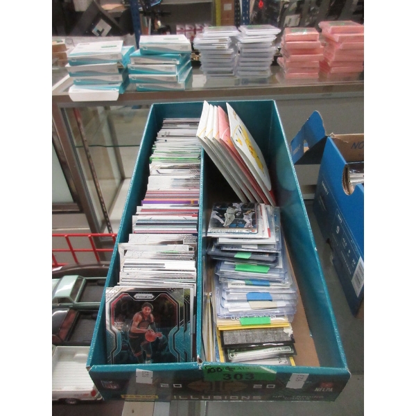 Box of 100+ Sports and Pokemon Cards