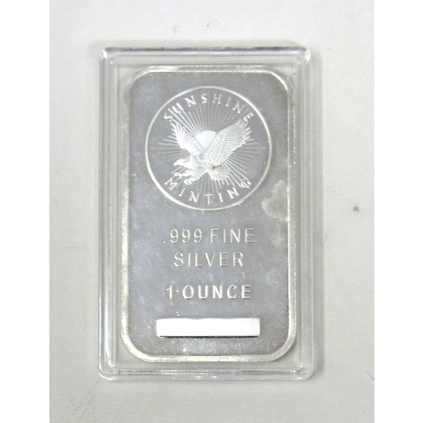1 Oz .999 Silver Sunshine Minting Bar 