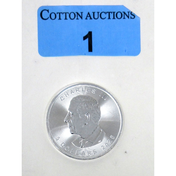 EARLY RELEASE First Mint 1 Oz .9999 Silver 2025 Maple Leaf Coin