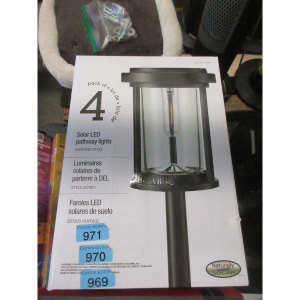 Pack of 4 Solar LED Pathway Lights
