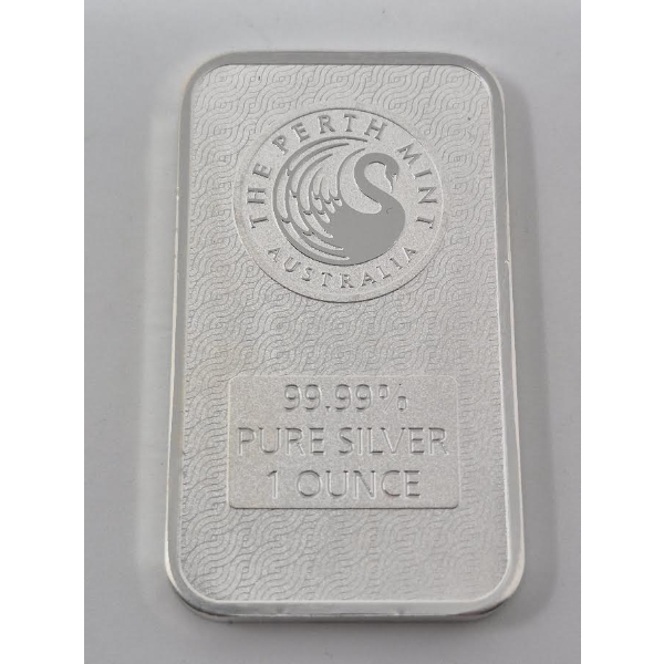 1 Oz .9999 Silver Perth Mint DRAGON Bar 