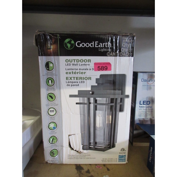 Good Earth Outdoor LED Wall Lantern