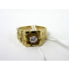 Image 4 : Three .925 Silver Gold Plated Gemstone Rings RED