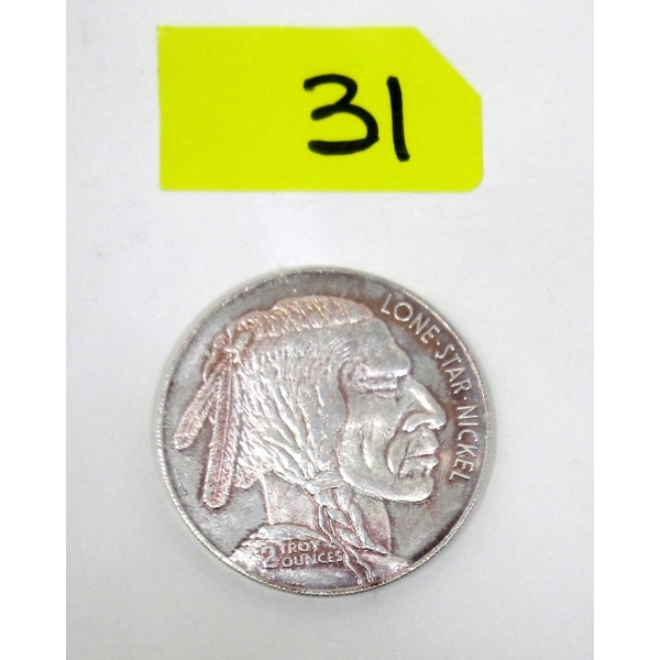 2 Oz .999 Silver 2-Sided Art Round 