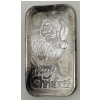 Image 1 : Vintage 1 Oz .999 Silver Merry Christmas Bar 