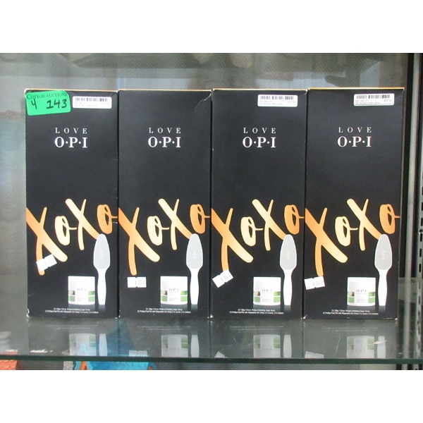 4 New Love OPI XOXO Foot Sugar Scrub Kits