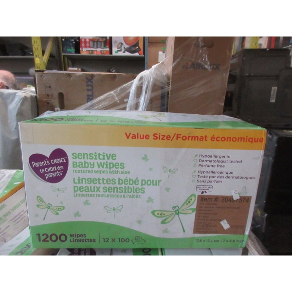 4 Cases of Parent's Choice Sensitive Baby Wipes