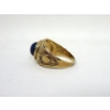 Image 3 : 14 K Yellow Gold Mans Star Sapphire Ring - 4.9 Carats