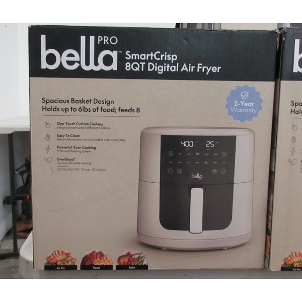Bella Pro 8 QT Digital Air Fryer - Oat Milk Colour