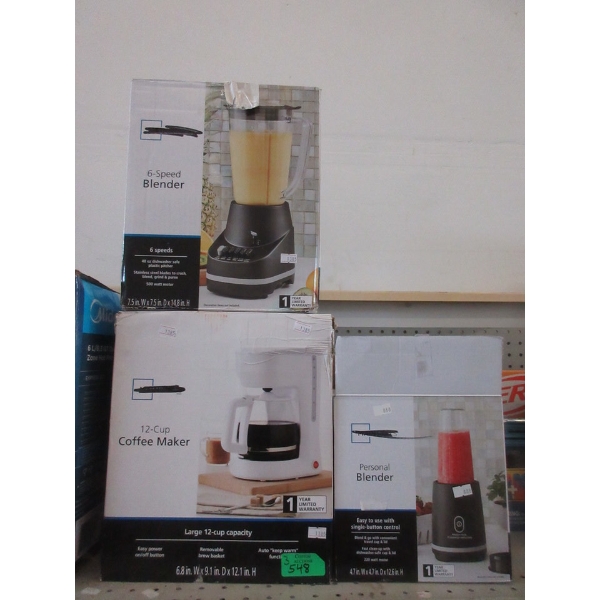 Mainstays Coffee Maker, Blender & Personal Blender